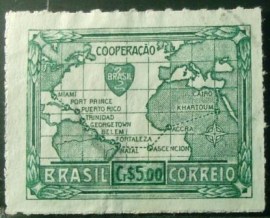 Selo postal Comemorativo do Brasil de 1945 - C 202 N