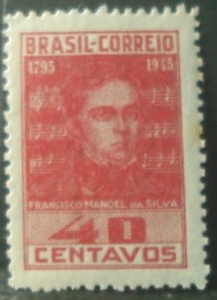 Selo postal Comemorativo do Brasil de 1945 - C 203 M