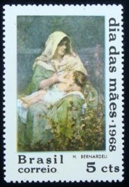 Selo Postal Comemorativo do Brasil de 1968 - C 597 M