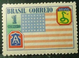 Selo postal Comemorativo do Brasil de 1945 - C 208 M