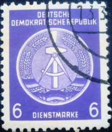 Selo postal da Alemanha de 1957 - 2 U