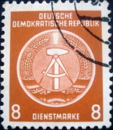 Selo postal da Alemanha de 1957 - 3 U