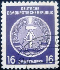 Selo postal da Alemanha de 1957 - DD 0007 U