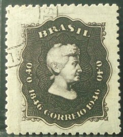 Selo postal Comemorativo do Brasil de 1946 - C 214 U