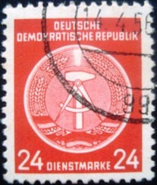 Selo postal da Alemanha de 1957 - DD 9 U