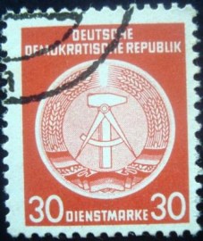 Selo postal da Alemanha de 1957 - DD 11 U