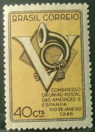 Selo postal Comemorativo do Brasil de 1946 - C 215 n