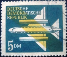 Selo postal da Alemanha de 1957 - DD 615 U