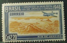 Selo postal Comemorativo do Brasil de 1946 - C 219 M