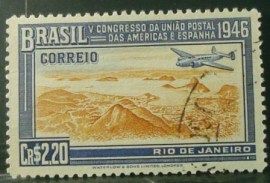 Selo postal Comemorativo do Brasil de 1946 - C 219 U