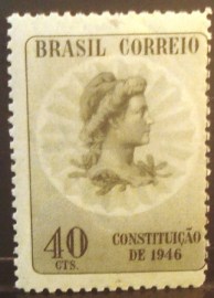 Selo postal Comemorativo do Brasil de 1946 - C 223 M
