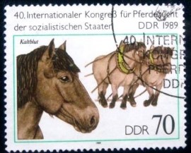 Selo postal da Alemanha Oriental de 1989 Coldblooded