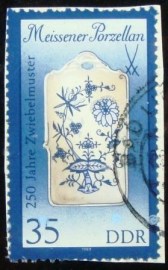 Selo postal da Alemanha Oriental de 1989 Breadboard