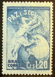 Selo postal comemorativo do Brasil de 1947 - C 229 M