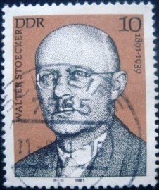 Selo postal da Alemanha de 1981 - DD 2592 U