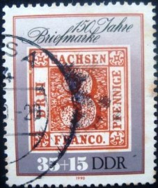 Selo postal da Alemanha de 1990 - DD 3330 U