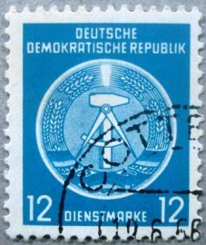 Selo postal da Alemanha de 1957 - DD 20 U