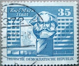 Selo postal da Alemanha de 1973 - DD 1821 U