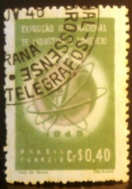 Selo postal comemorativo do Brasil de 1948 - C 237 MCC