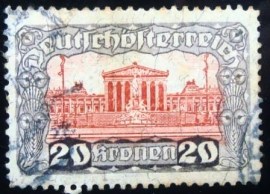 Selo postal da Áustria de 1920 - 0291 U