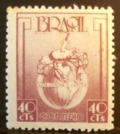 Selo postal do Brasil de 1948 Campanha Contra Câncer - C 241 N