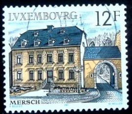 Selo postal de Luxemburgo de 1987 Mersch