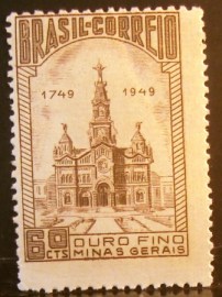 Selo postal comemorativo do Brasil de 1949 - C 244 U