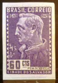 Selo postal comemorativo do Brasil de 1949 - C 245 N