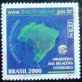 Selo postal do Brasil de 2000 Brazil-Tradenet