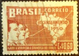 Selo postal comemorativo do Brasil de 1950 - C 254 U