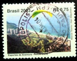 Selo postal do Brasil de 2003 Parapente