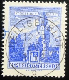 Selo postal da Áustria de 1960 Mint Tower uy