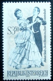 Selo postal da Áustria de 1970 Operette