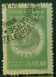 Selo postal Comemorativo do Brasil de 1948 - C 237 NCC