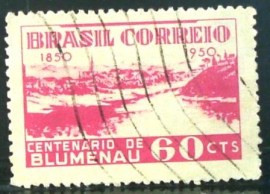 Selo postal comemorativo do Brasil de 1950 - C 256 U