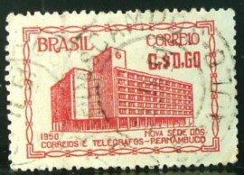 Selo postal do Brasil de 1951 Edifício Correios PE 60