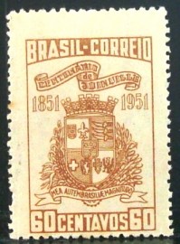 Selo postal de 1951 Cidade de Joiville