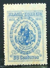 Selo postal Comemorativo do Brasil de 1951 - C 263 M