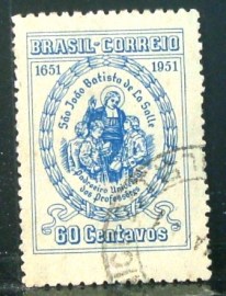 Selo postal Comemorativo do Brasil de 1951 - C 263 U