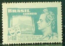 Selo postal Comemorativo do Brasil de 1951 - C 265 M