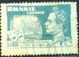 Selo postal Comemorativo do Brasil de 1951 - C 265 U