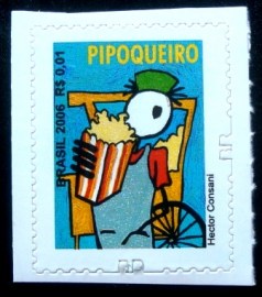 Selo postal do Brasil de 2011 Pipoqueiro