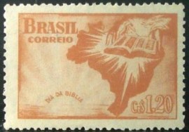 Selo postal de 1951 Dia da Bíblia - C 273 N