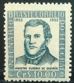 Selo postal comemorativo do Brasil de 1951 - C 280 M