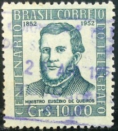 Selo postal comemorativo do Brasil de 1951 - C 280 U