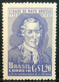 Selo postal comemorativo do Brasil de 1951 - C 281 N