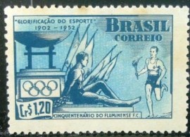 Selo postal comemorativo do Brasil de 1951 - C 282 N