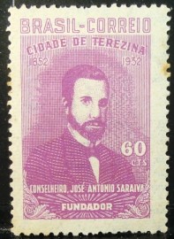 Selo postal comemorativo do Brasil de 1951 - C 283 N