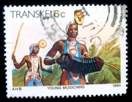 Selo postal do Transkei de 1984 Young Musicians