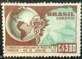 Selo postal comemorativo do Brasil de 1951 - C 285 M